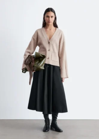 Cardigan en maille cintré