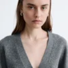 Cardigan en maille cintré