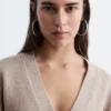 Cardigan en maille cintré