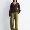 Cardigan en maille cintré