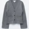 Cardigan en maille cintré
