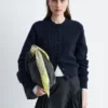 Cardigan en maille côtelée