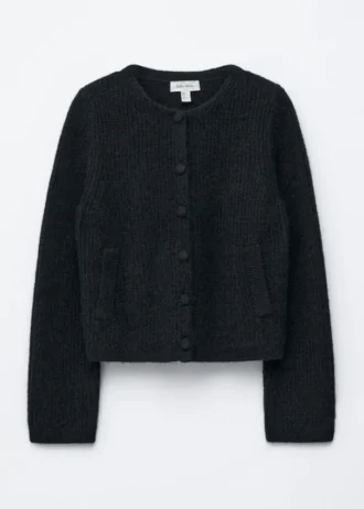 Cardigan en maille côtelée