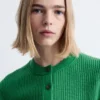 Cardigan en maille côtelée