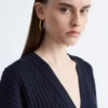 Cardigan en maille côtelée