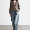 Cardigan en maille côtelée