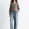Cardigan en maille côtelée