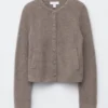 Cardigan en maille côtelée