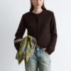 Cardigan en mélange d&rsquo;alpaga