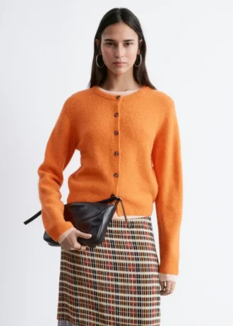 Cardigan en mélange d&rsquo;alpaga