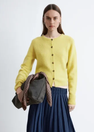 Cardigan en mélange d&rsquo;alpaga