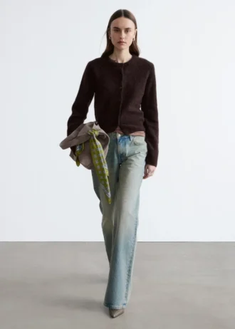 Cardigan en mélange d&rsquo;alpaga