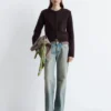 Cardigan en mélange d&rsquo;alpaga