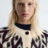 Cardigan en mélange de mohair