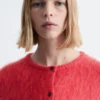 Cardigan en mélange de mohair brossé