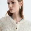 Cardigan en soie et coton