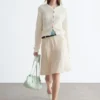 Cardigan en soie et coton
