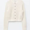 Cardigan en soie et coton