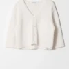 Cardigan à manches courtes en maille