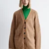Cardigan oversize en mélange de mohair