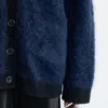 Cardigan oversize en mélange de mohair