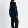 Cardigan oversize en mélange de mohair