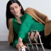 Cardigan en maille côtelée