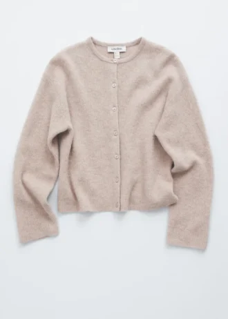 Cardigan tricoté en mélange d&rsquo;alpaga