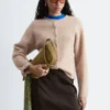 Cardigan tricoté en mélange d&rsquo;alpaga