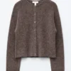 Cardigan tricoté en mélange d&rsquo;alpaga