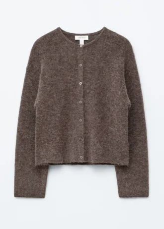 Cardigan tricoté en mélange d&rsquo;alpaga