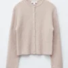 Cardigan tricoté en mélange d&rsquo;alpaga