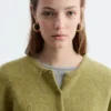 Cardigan tricoté en mélange d&rsquo;alpaga