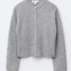 Cardigan tricoté en mélange d&rsquo;alpaga