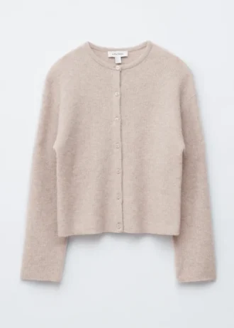 Cardigan tricoté en mélange d&rsquo;alpaga