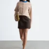 Cardigan tricoté en mélange d&rsquo;alpaga