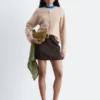 Cardigan tricoté en mélange d&rsquo;alpaga