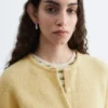 Cardigan tricoté en mélange d&rsquo;alpaga
