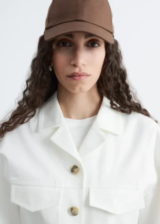 Casquette de baseball en coton et lin