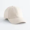 Casquette de baseball en coton et lin