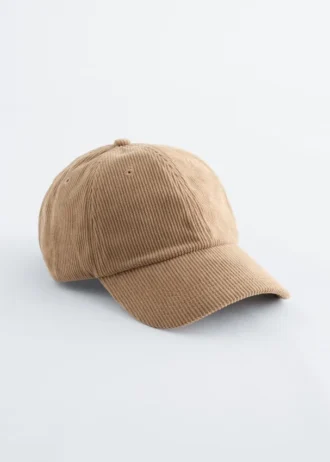 Casquette de baseball en velours côtelé