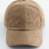 Casquette de baseball en velours côtelé