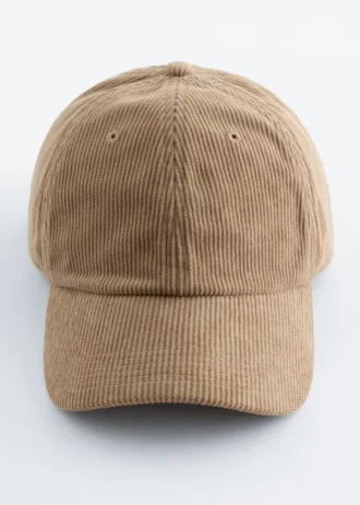 Casquette de baseball en velours côtelé