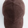 Casquette de baseball en velours côtelé
