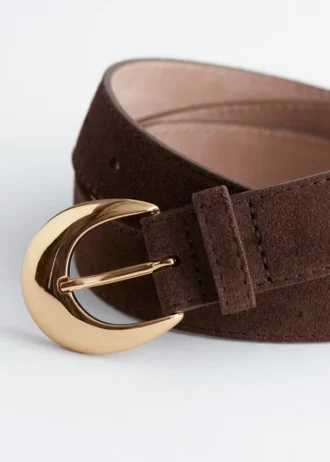 Ceinture à boucle en croissant
