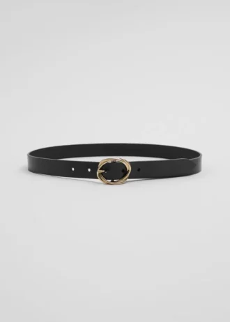 Ceinture en cuir à boucle nouée