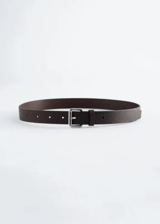 Ceinture en cuir texturé