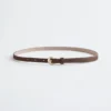 Ceinture fine à boucle en croissant