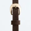 Ceinture fine à boucle en croissant
