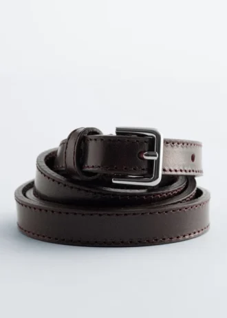 Ceinture fine en cuir
